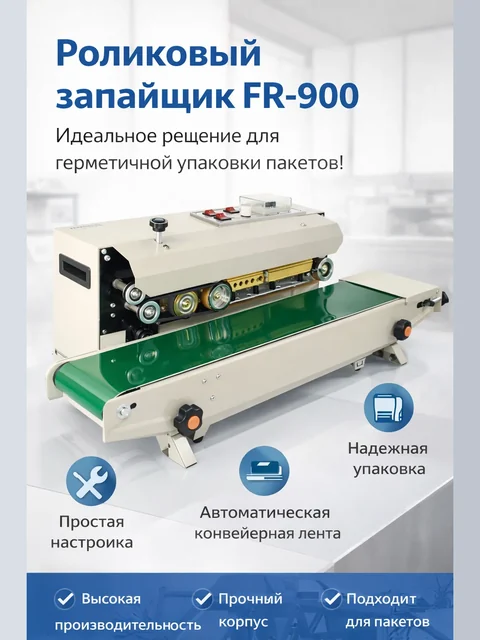 Роликовый запайщик Vackermann FR-900